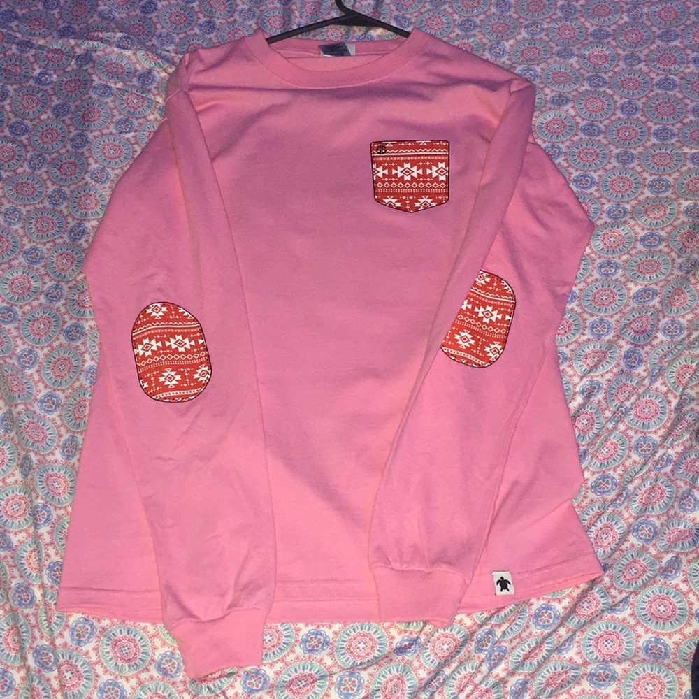 Pink long sleeve Christmas t-shirt